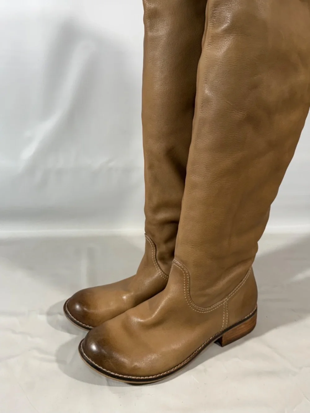 BP Nordstrom Womens Equestrian Over Knee Glam Leather Tall Riding Boots Size 7.5
